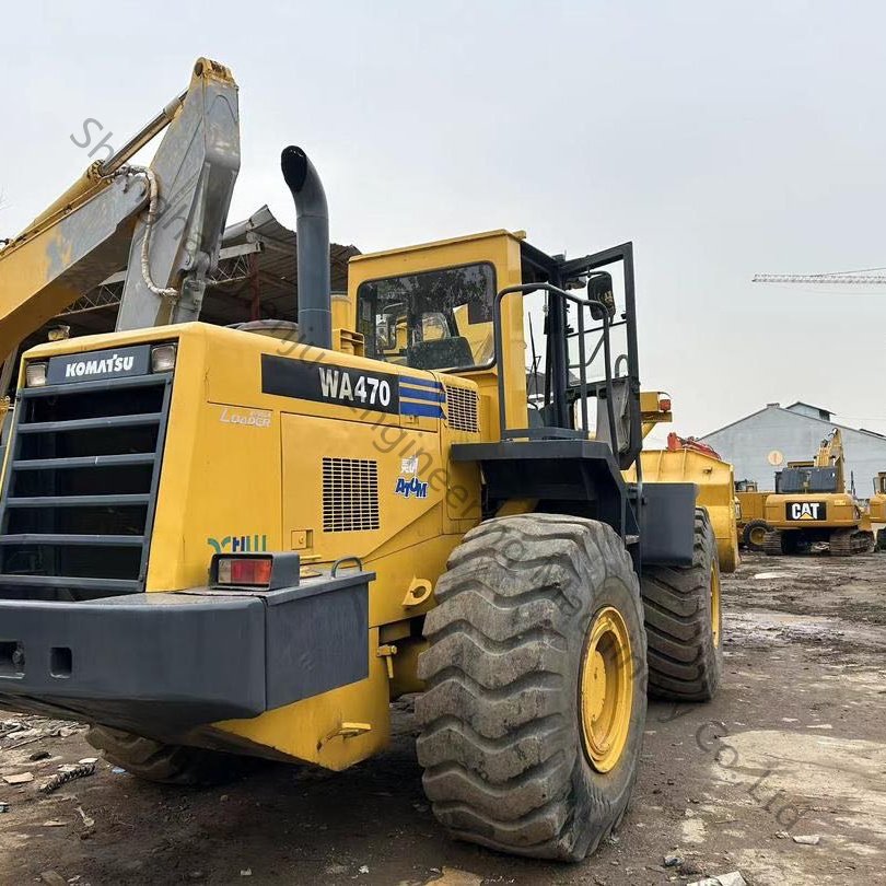 Low working hours and good condition Used Komatsu WA470 Wheel loader Original Japan Front loader