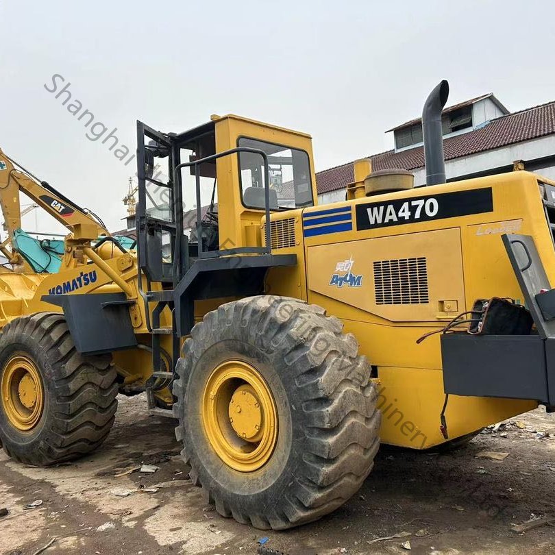 Low working hours and good condition Used Komatsu WA470 Wheel loader Original Japan Front loader