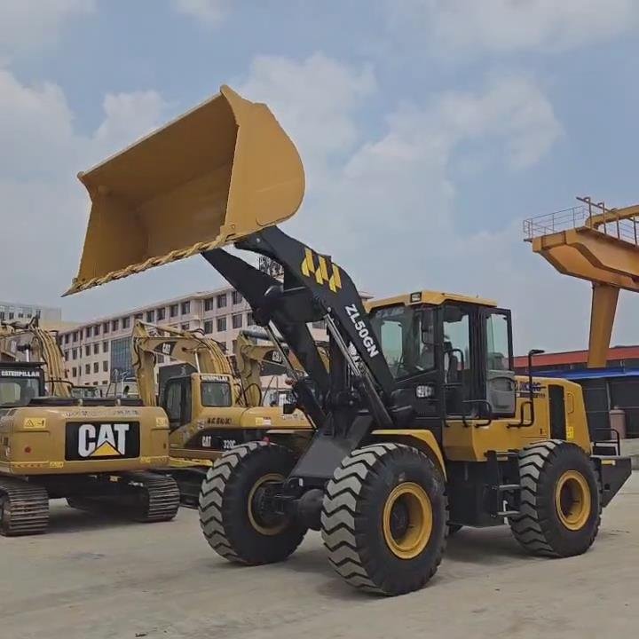 Construction USED Machinery Loading Machine 5.5 Ton ZL50GN Wheel Loader For Sale