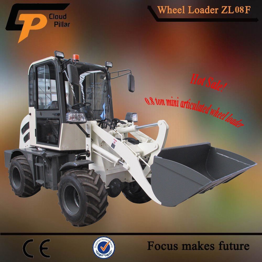chinese front end mini bulldozer zl-08 shovel loader with wide tires