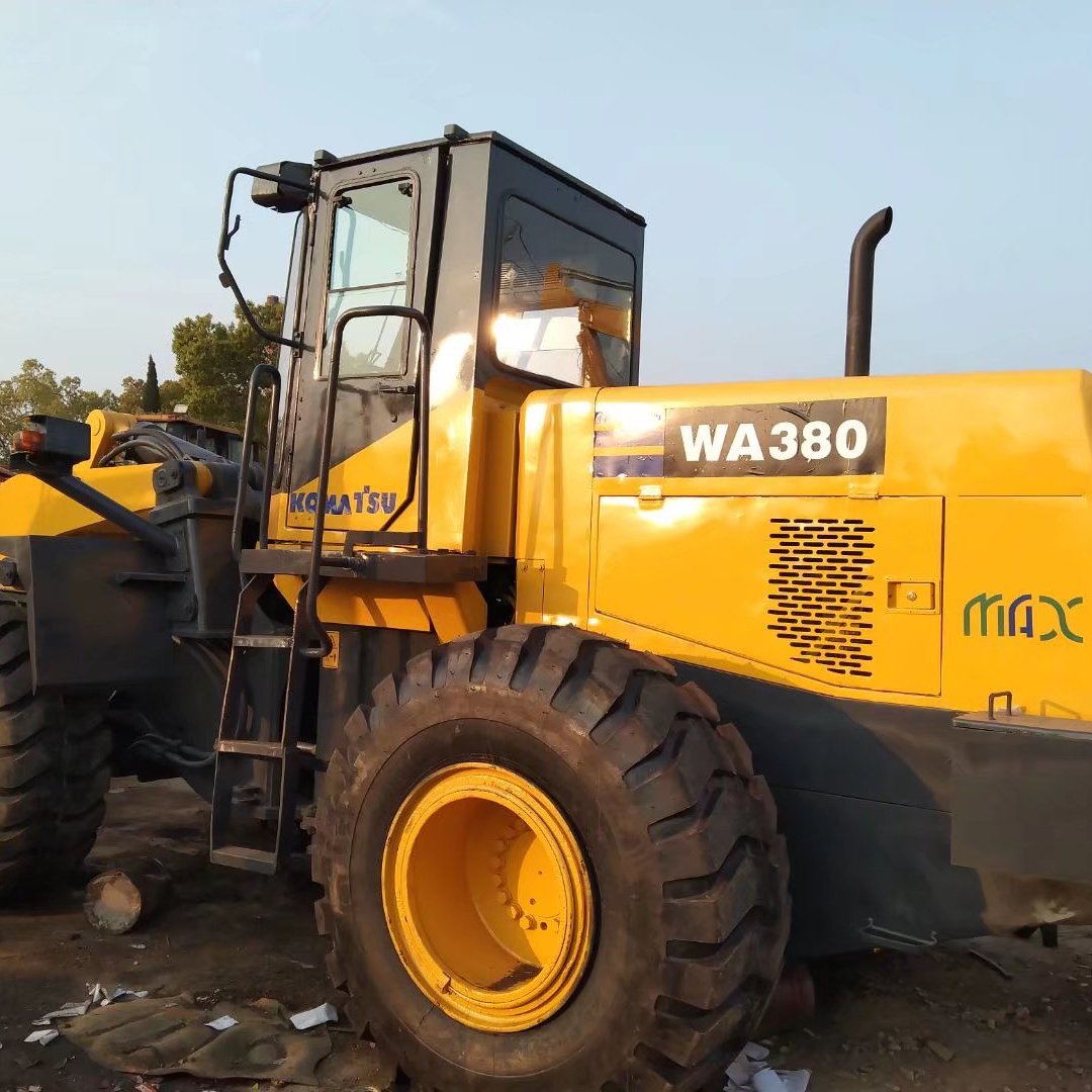 Used Komatsu WA380 Wheel Loader Japan Good Condition Featuring Core Components Engine Motor Moog Hydraulic Pump Tractor Loader