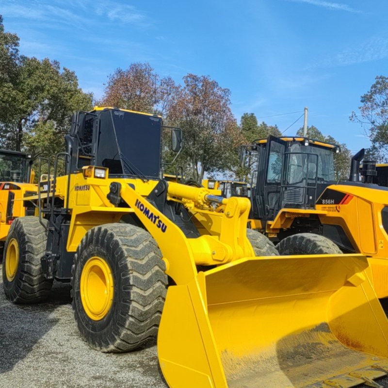 Used loaders Carter 420F 430F backhoe loaders Two busy excavators with telescoped arms