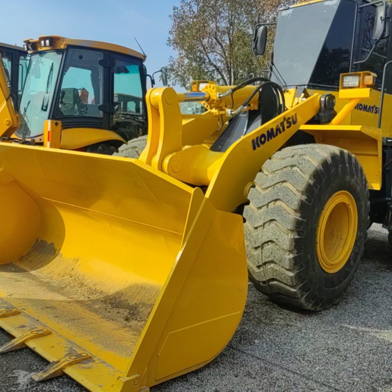Used loaders Carter 420F 430F backhoe loaders Two busy excavators with telescoped arms
