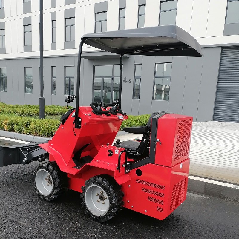 TOHO New Skid Steer Loader Mini Skid Steer Loader With Brush Grapple Stump