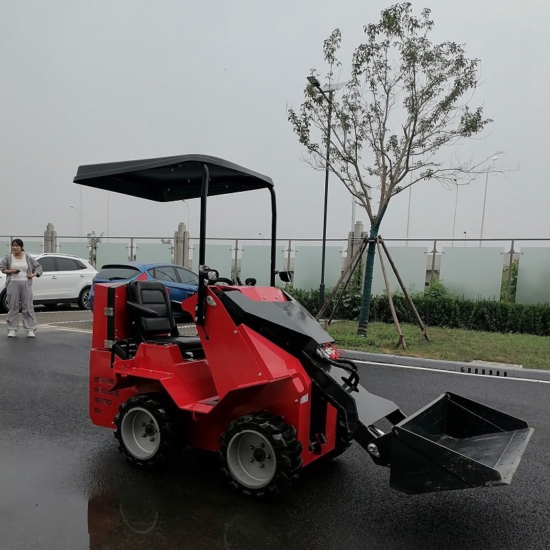 TOHO New Skid Steer Loader Mini Skid Steer Loader With Brush Grapple Stump