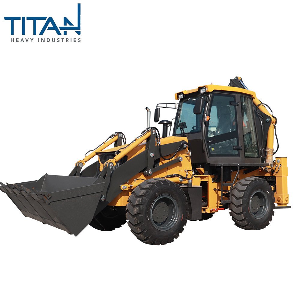TITAN TL30-25 Small Wheel Front Loader Big Backhoe Loader 2 Ton Rated Load Gearbox Bearing Core Restaurant Retail China Trade