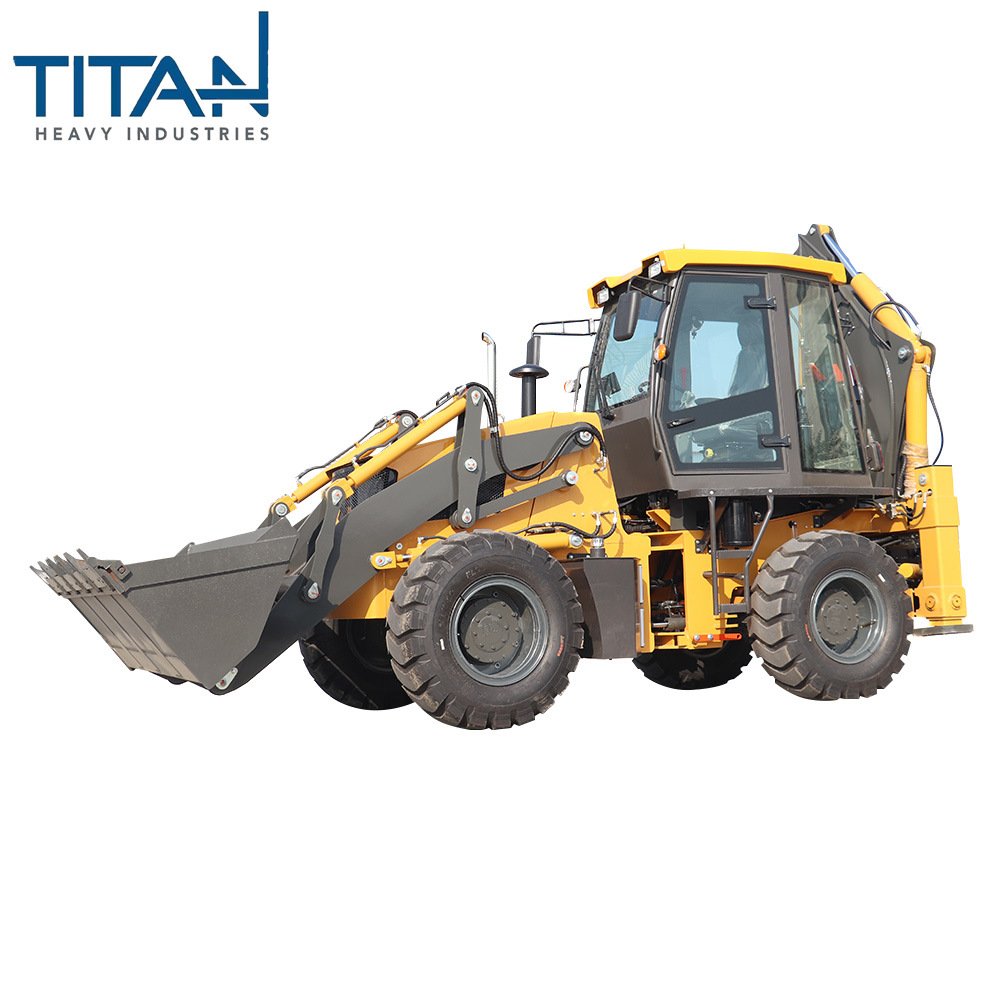 TITAN TL30-25 Small Wheel Front Loader Big Backhoe Loader 2 Ton Rated Load Gearbox Bearing Core Restaurant Retail China Trade