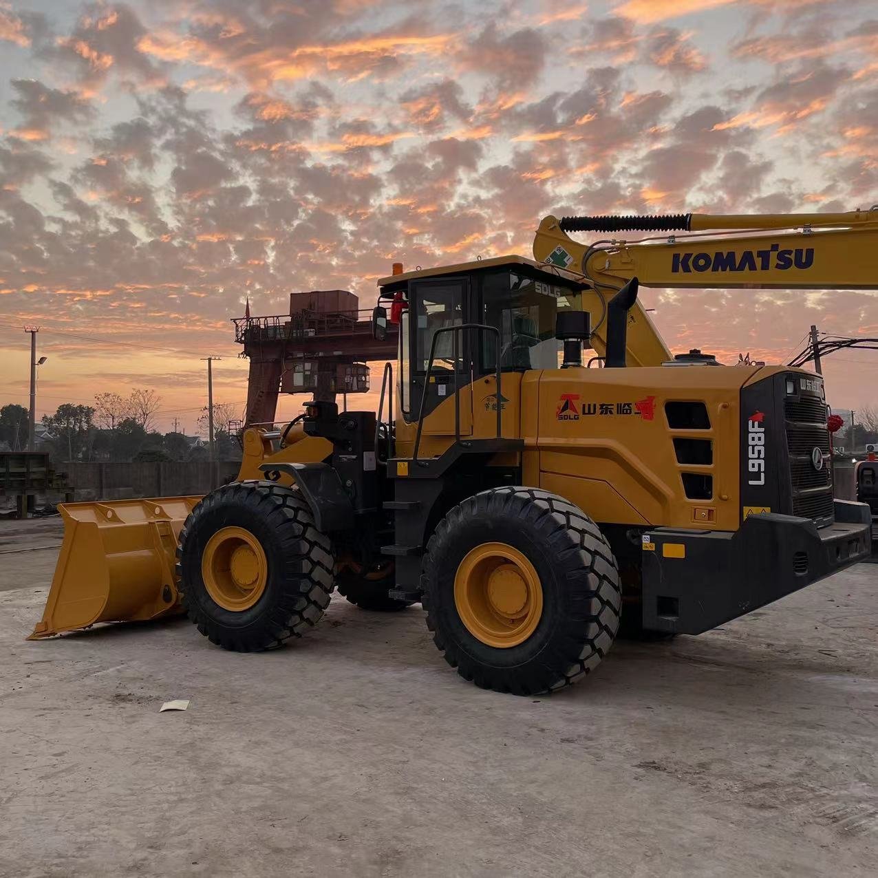China made used SDLG front end loader lg958F low working hour SDLG lg958F used wheel loader lg958 clg856