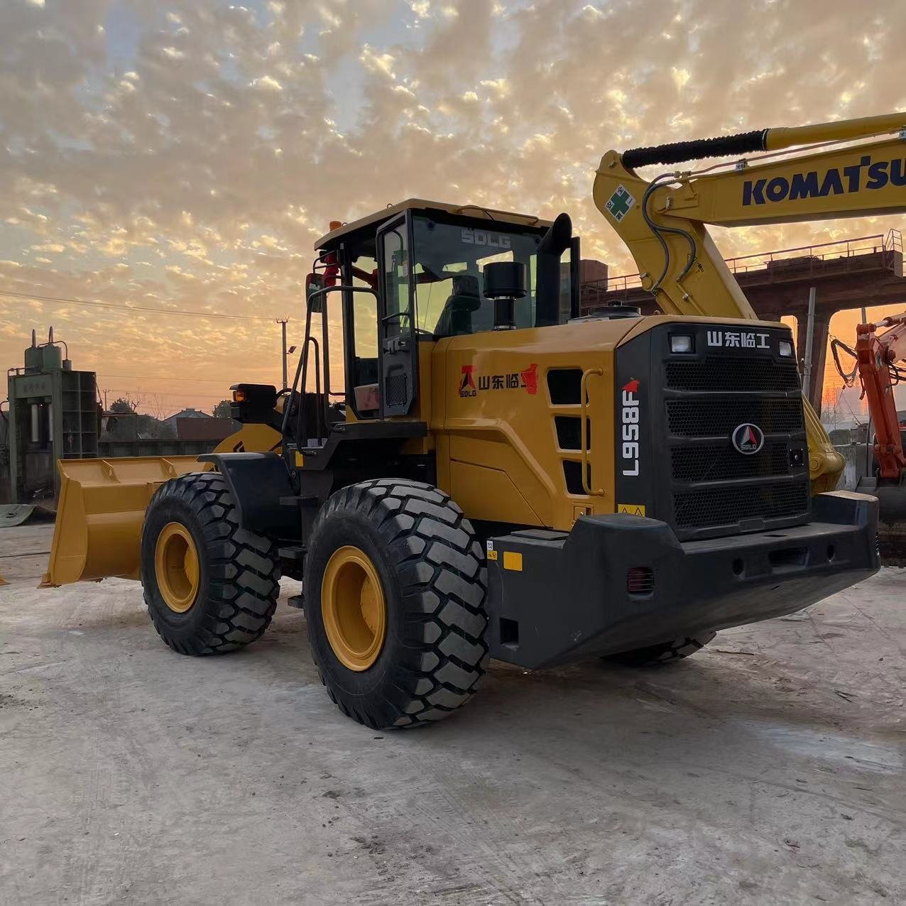 China made used SDLG front end loader lg958F low working hour SDLG lg958F used wheel loader lg958 clg856