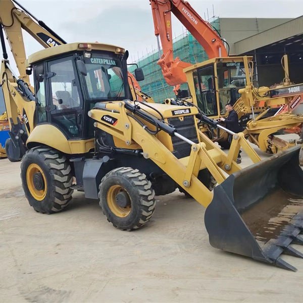 used machinery CAT 420F for sale, Caterpillar machinery Used backhoe loader in Shanghai used cat 416 420 retro excavator