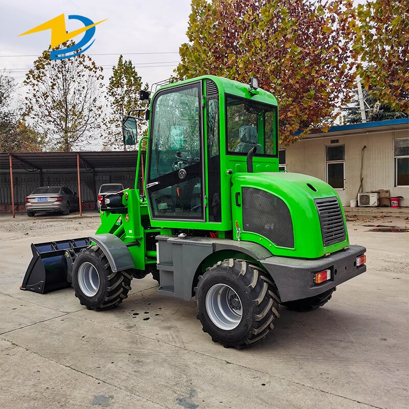 Earthmoving machinery wheel mini loader 4x4 ZL08 wheel machine loader 800KG compact loader sale with CE certificate