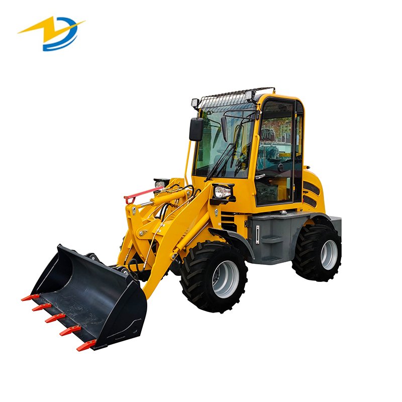 Earthmoving machinery wheel mini loader 4x4 ZL08 wheel machine loader 800KG compact loader sale with CE certificate