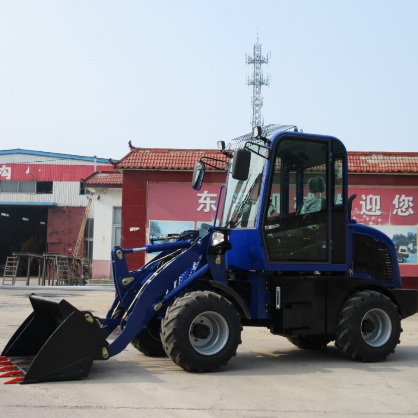 Earthmoving machinery wheel mini loader 4x4 ZL08 wheel machine loader 800KG compact loader sale with CE certificate
