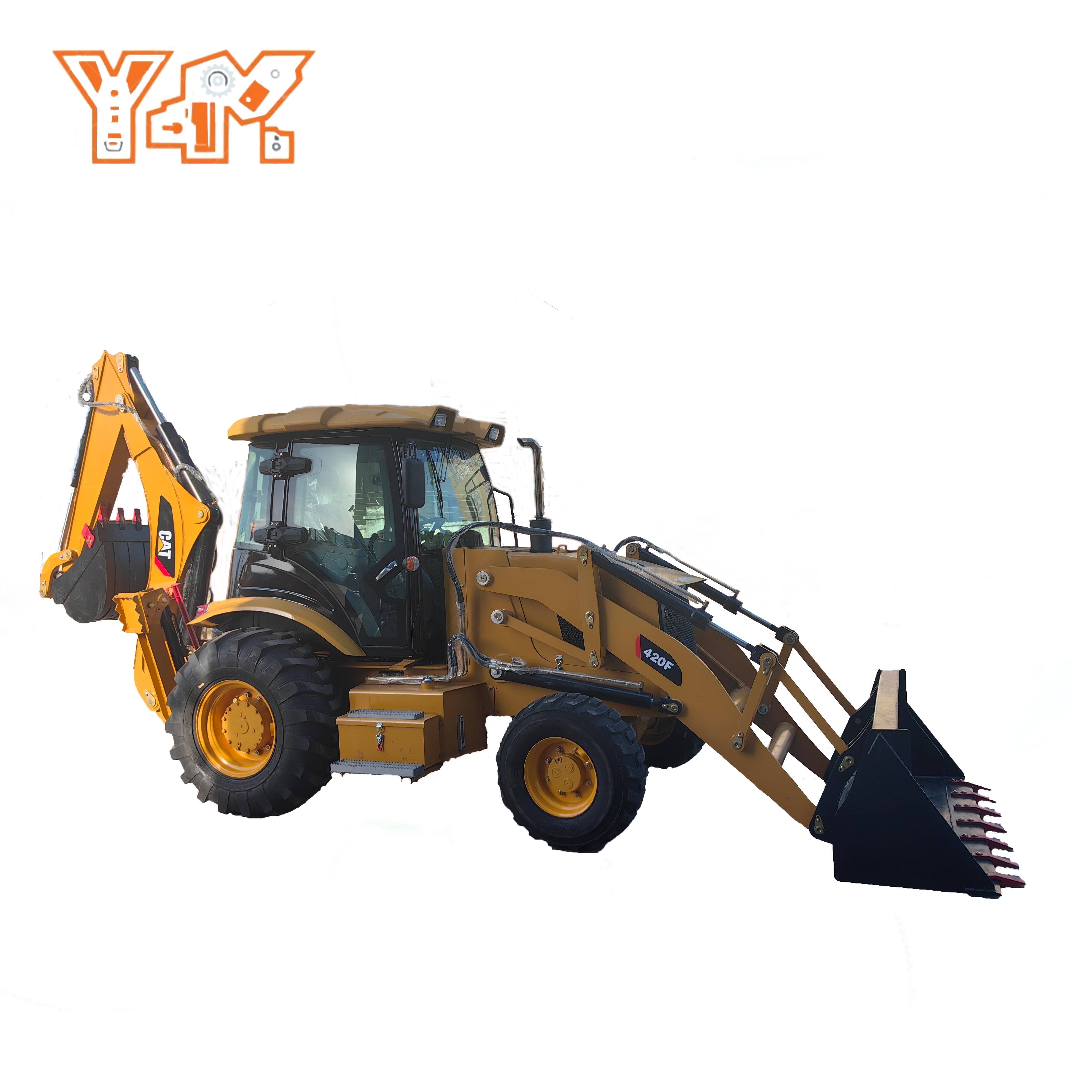 Backhoe CAT 420F Second Kubota Engine JP Hand Loader Excavator 2020 Provided Heavy Equipment 90% New Cheap in Shanghai 416e 420
