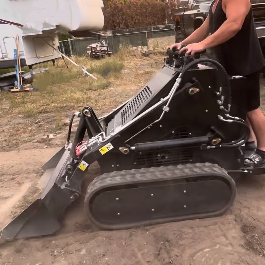 crawler slip loader multi-functional small skid steer loader used for indoor demolition of construction sites