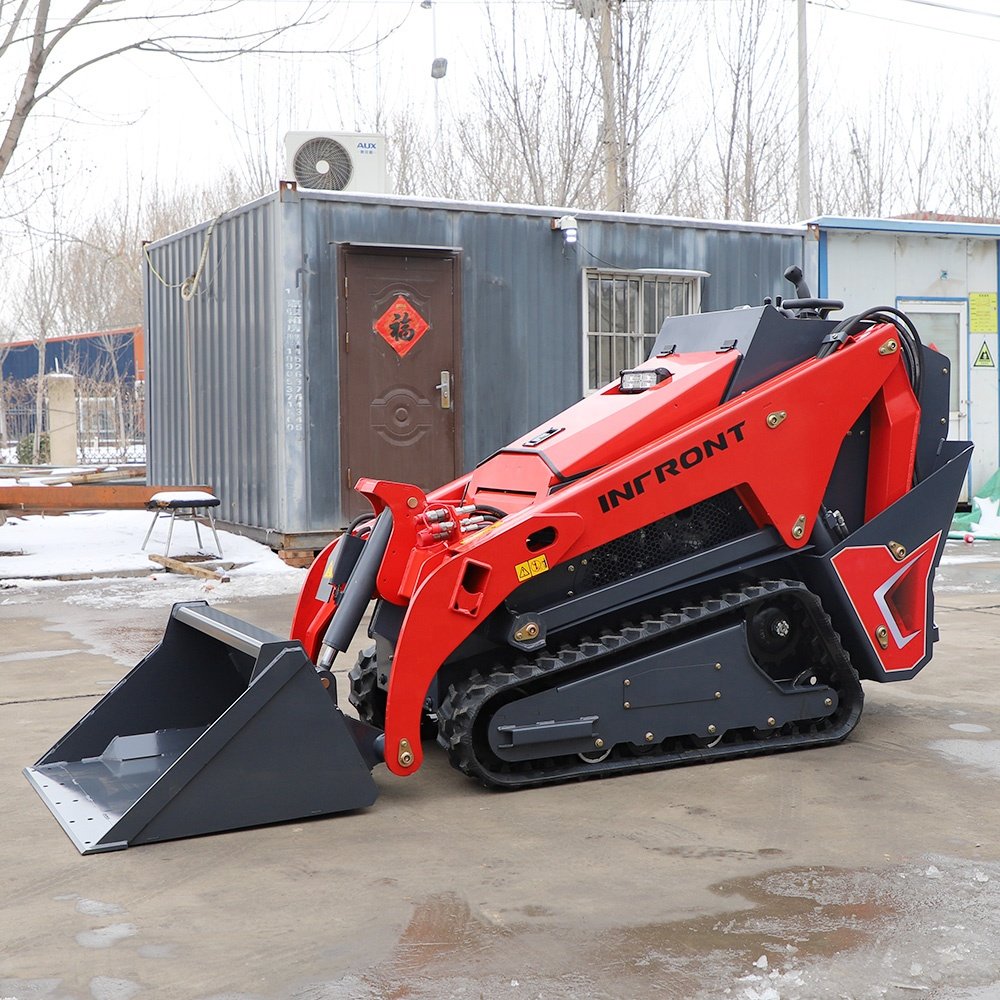China 3.5 Ton 275B Mini Skid Steer Loader Diesel Engine Cylinder Crawler Good Price Used Backhoe Loader Bucket