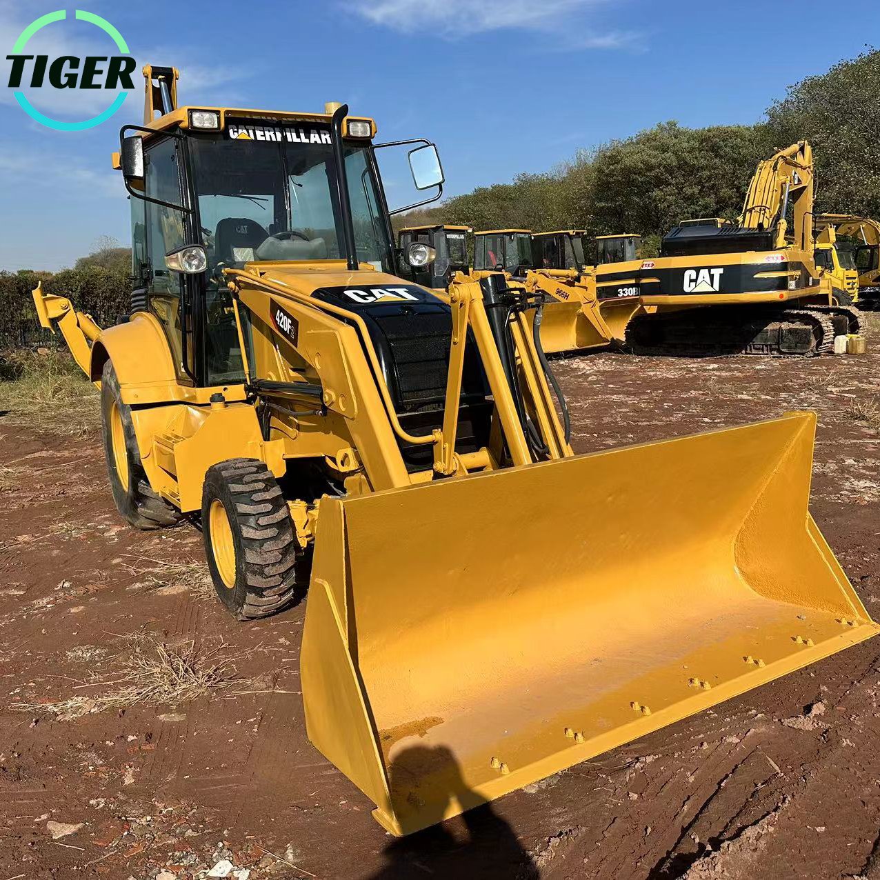 Used cat 420f backhoe loader backhoe excavator loader 4x4 Cat Caterpillar 420f Cat 420e Backhoe Loader