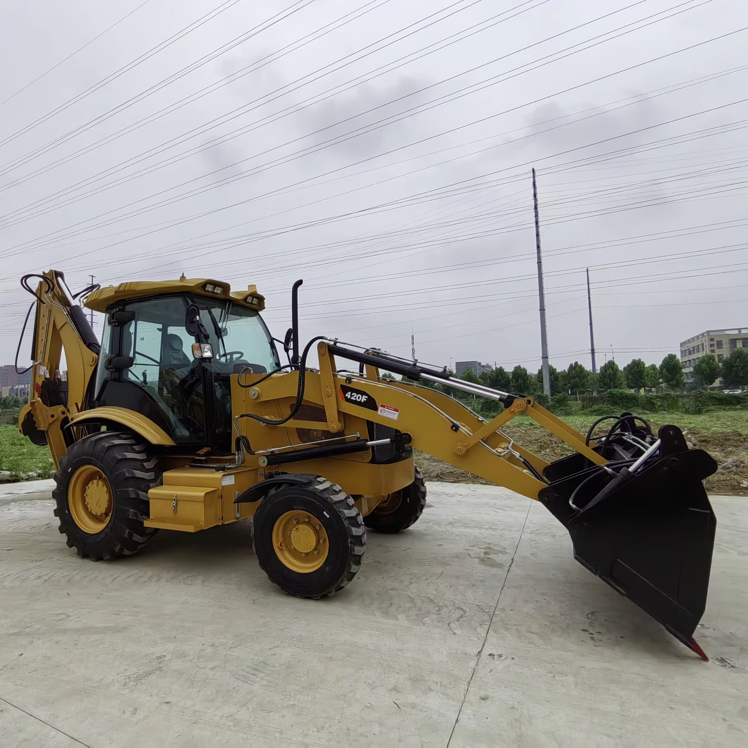 Cheap prices Good Condition High Performance CAT 420F Used Backhoe Loader for sale