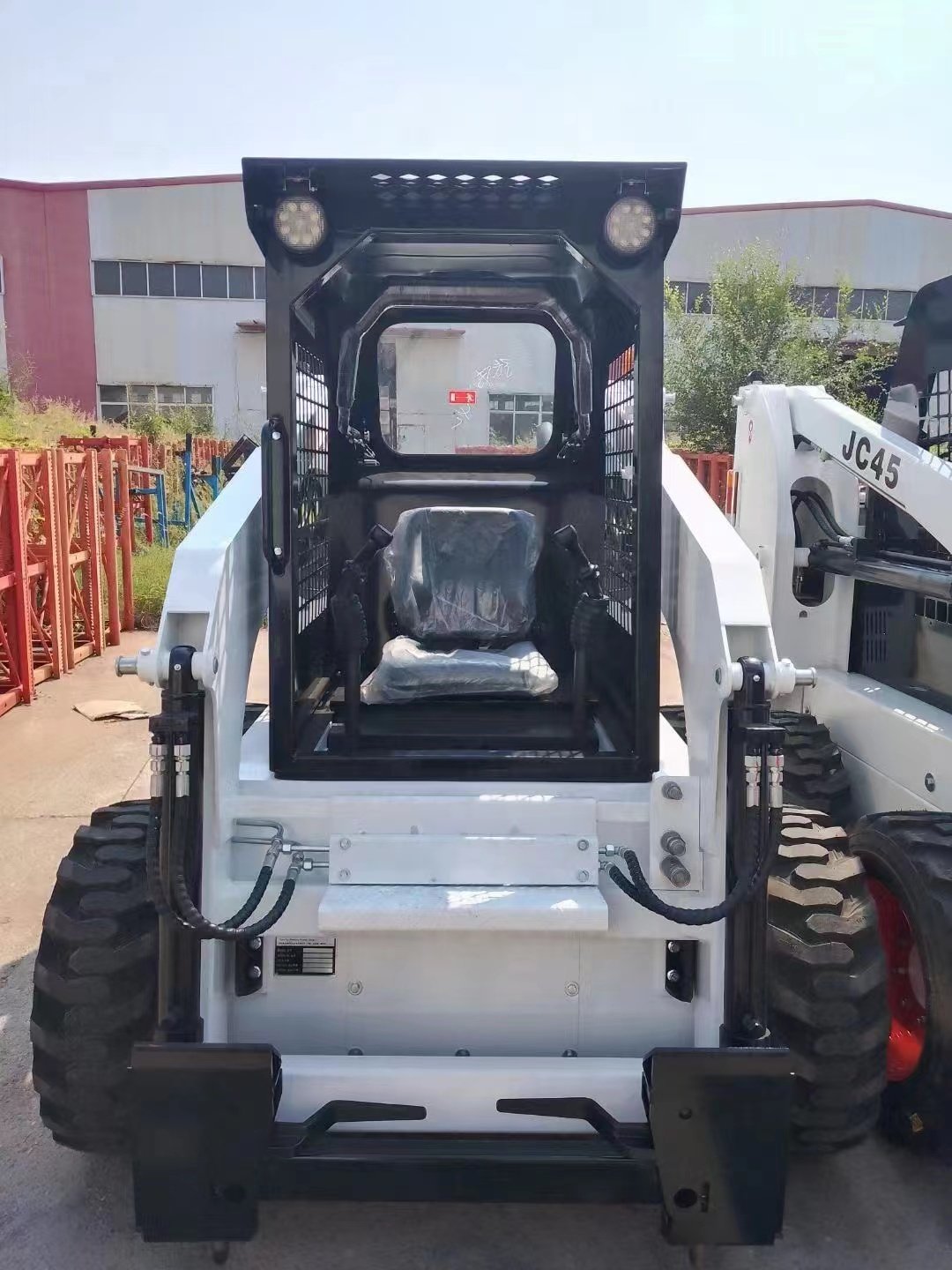 Used brand new front end electric articulated skid wheel loader bobcat 45kw 55kw Racoon HT-50A