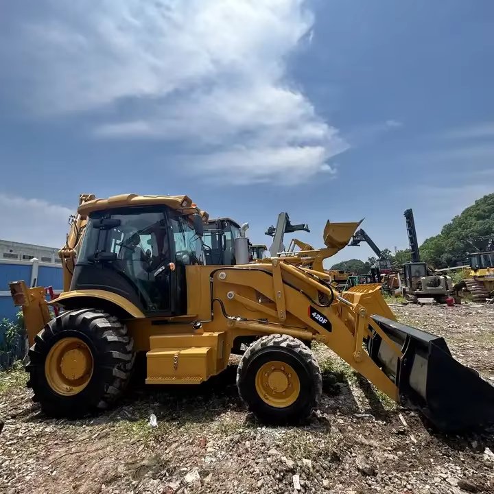 Hot sale used cat backhoe loader cat420F high quality earth-moving machinery for sale