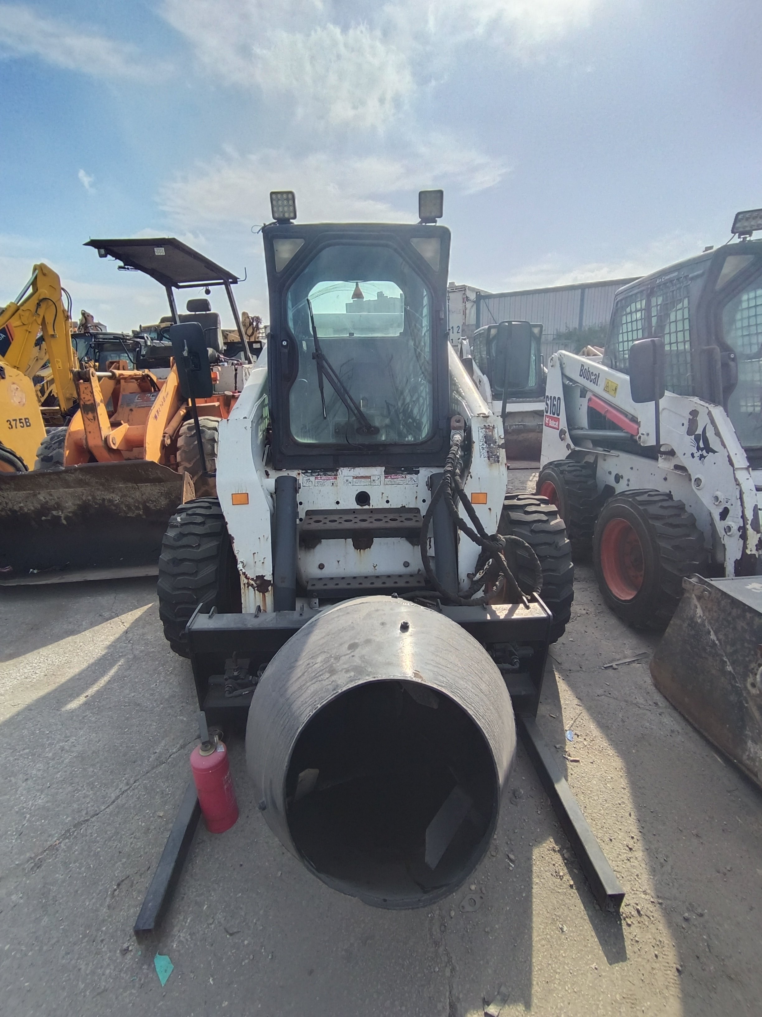 95%New USED MINI BobcatI Skid Steer Loader BOBCAT S300 Mini Wheel Backhoe Loader Small Backhoe