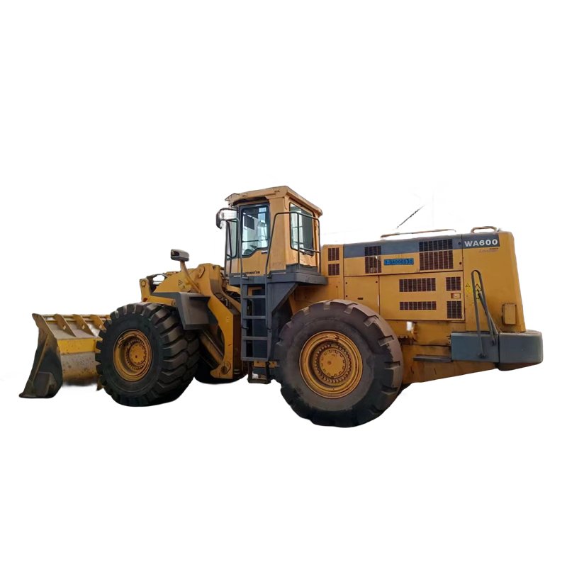 High quality Komatsu WA600-6 loaders 6 tons large loader electric WA600 WA600-3 Used loader cheap sale