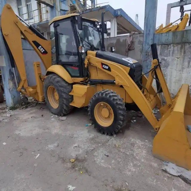 mini loader used backhoe loader cat 420f for sale in Shanghai used cat backhoe retro excavator CAT 420F 420F2