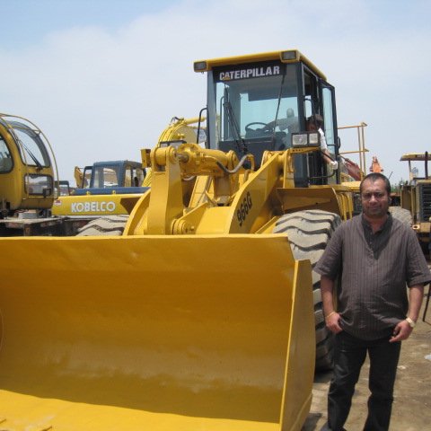 Japan made Caterpillar used 966G wheel loader loading service for CAT 966G transfer by container