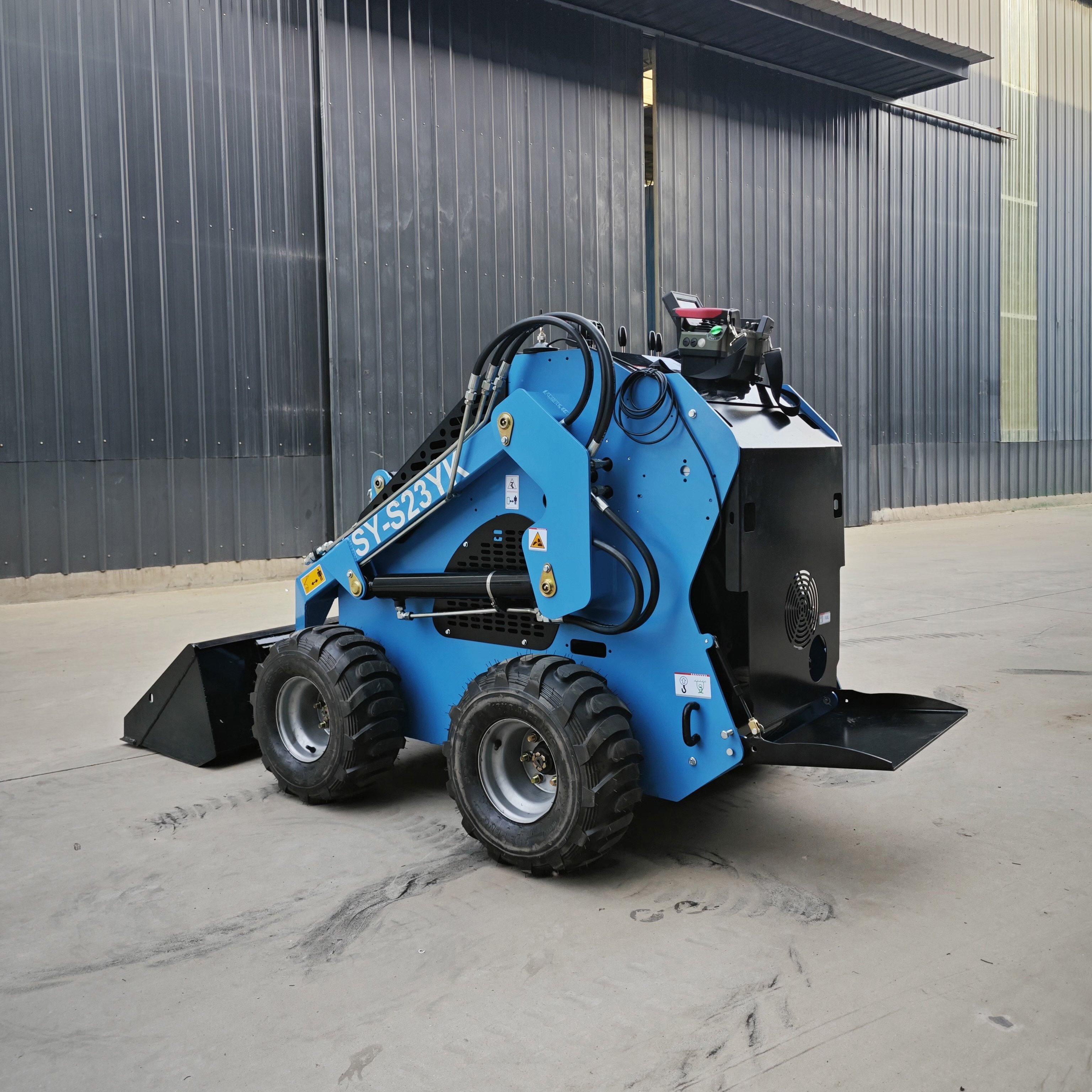 Telescopic Loader Backhoe Mucking Front End Skid Loader Crawler Compact Track Mini Mechanical Skid Steer Loader 1-Year Used