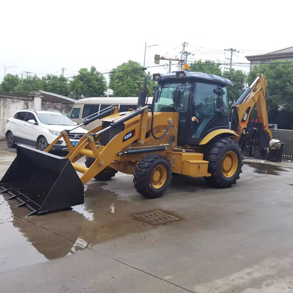Cheap used cat 420F 420E backhoe loader