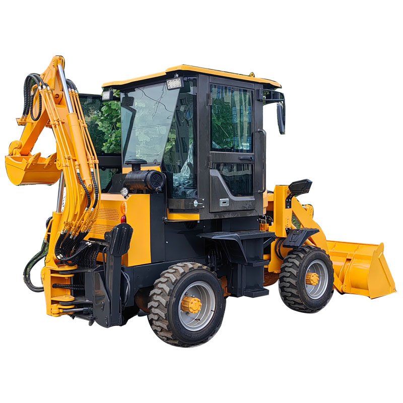 China Factory 1ton-1.5ton 4x4 Drive Backhoe Loader Mini Wheel Loader for Engineer and Farm Used Condition with 1 Year Warranty