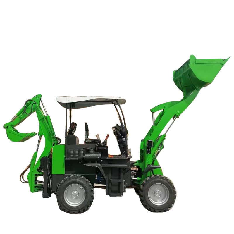 China Factory 1ton-1.5ton 4x4 Drive Backhoe Loader Mini Wheel Loader for Engineer and Farm Used Condition with 1 Year Warranty