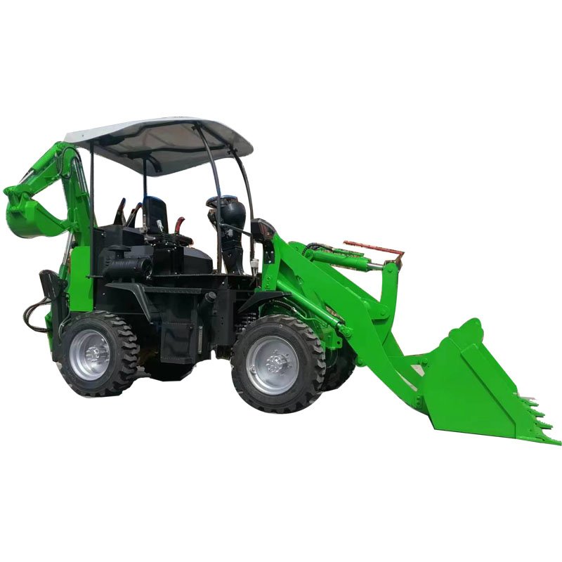 China Factory 1ton-1.5ton 4x4 Drive Backhoe Loader Mini Wheel Loader for Engineer and Farm Used Condition with 1 Year Warranty
