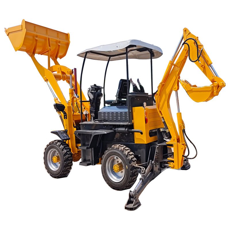 China Factory 1ton-1.5ton 4x4 Drive Backhoe Loader Mini Wheel Loader for Engineer and Farm Used Condition with 1 Year Warranty