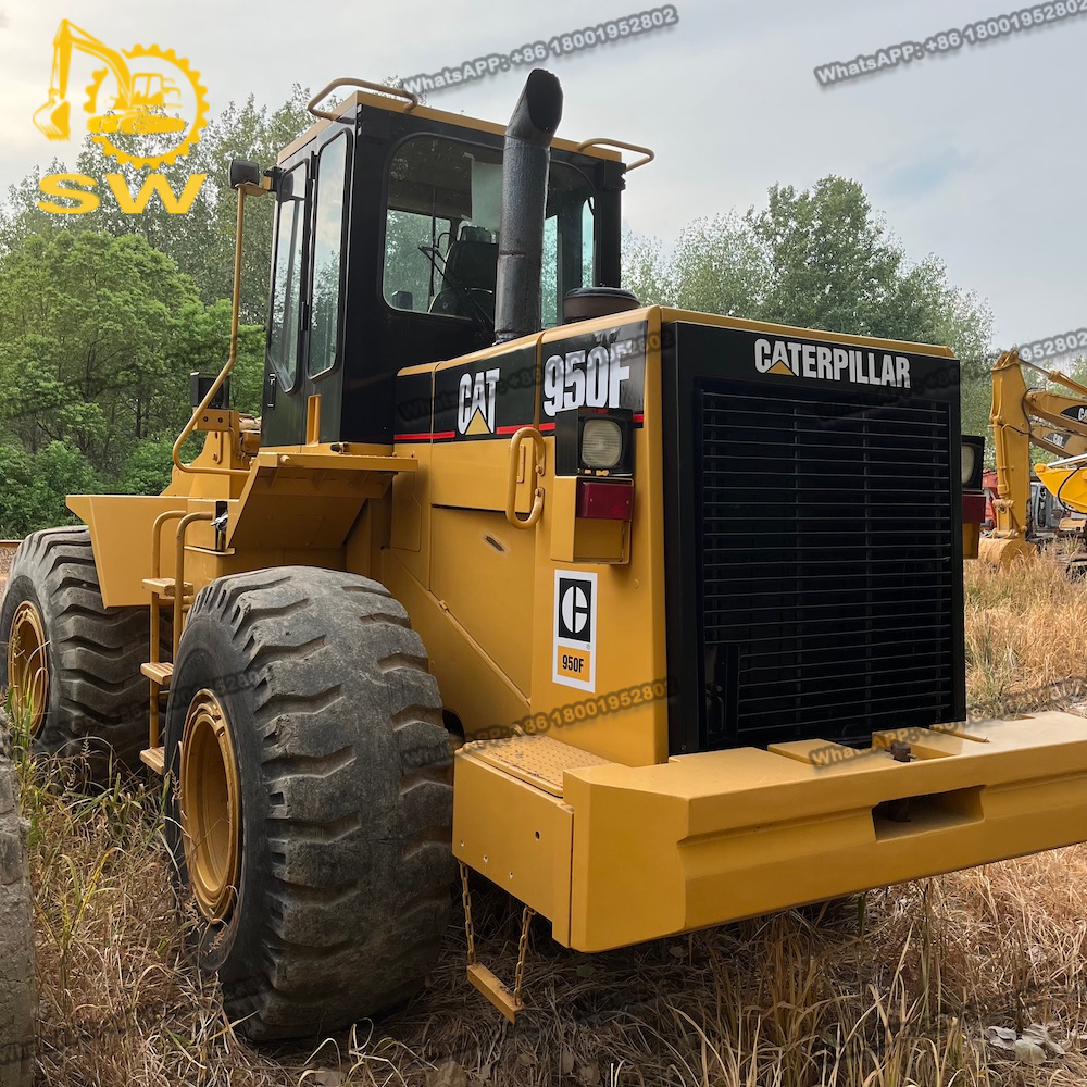 Used Japan CAT 950F wheel loader, second hand CAT 950F gear shift 966H 980 980G 980G front end bucket shovels wheel loader