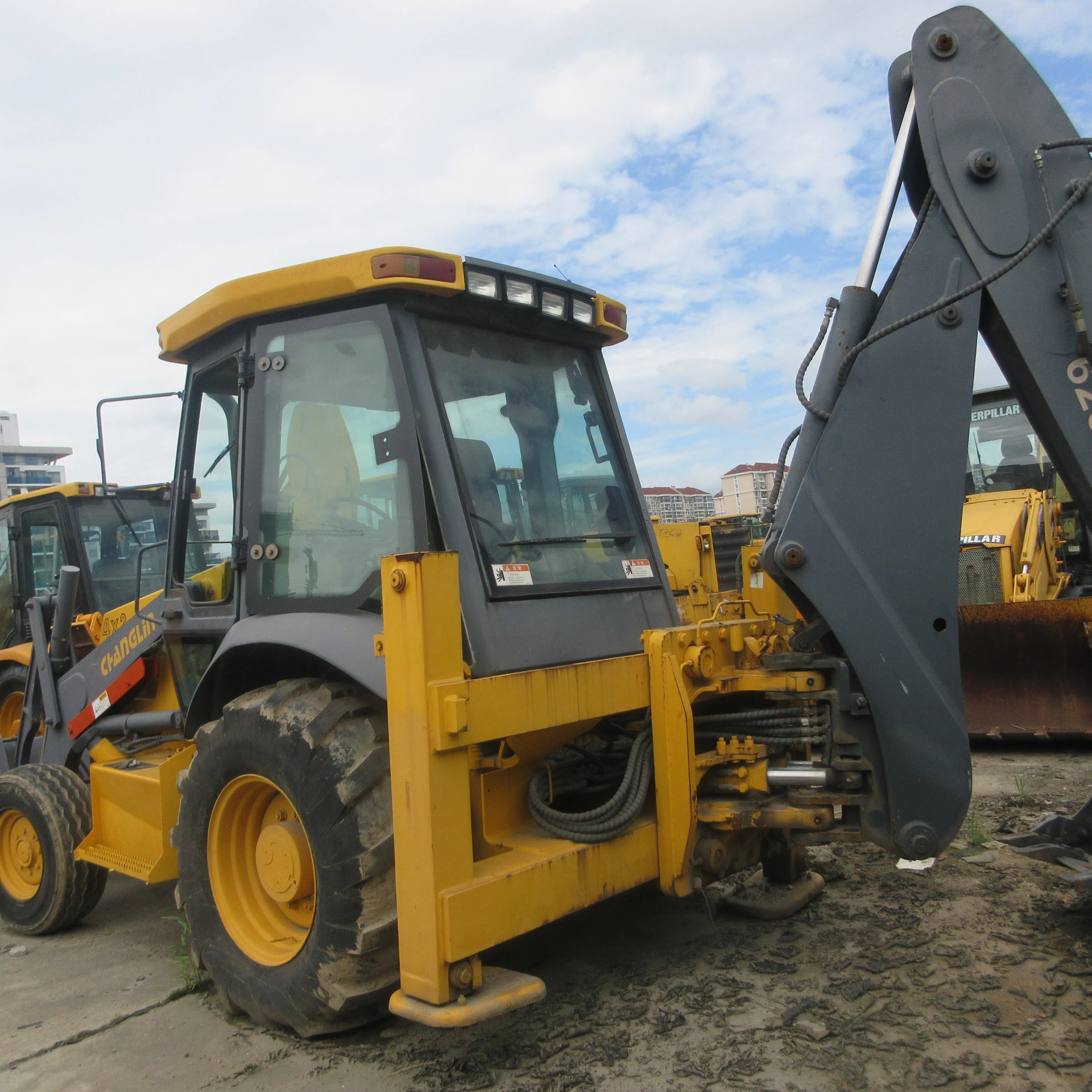 CHANGLIN USED Good Condition 4x2 4x4 Cat 416 420f Used Backhoe Loader For Sale