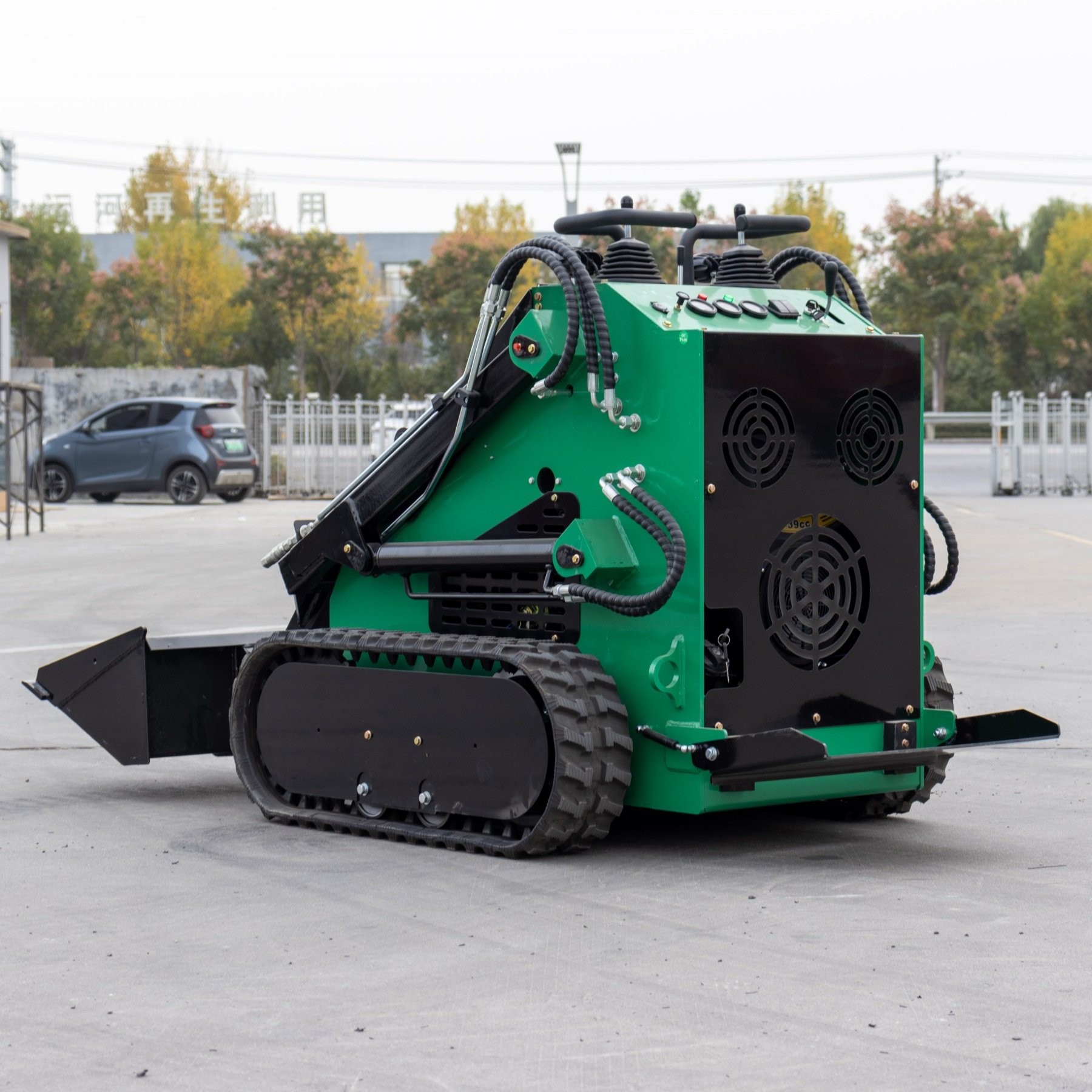 Factory price mini skid steer track loader 500kg 800kg 1 ton mini skid steer stump grinder