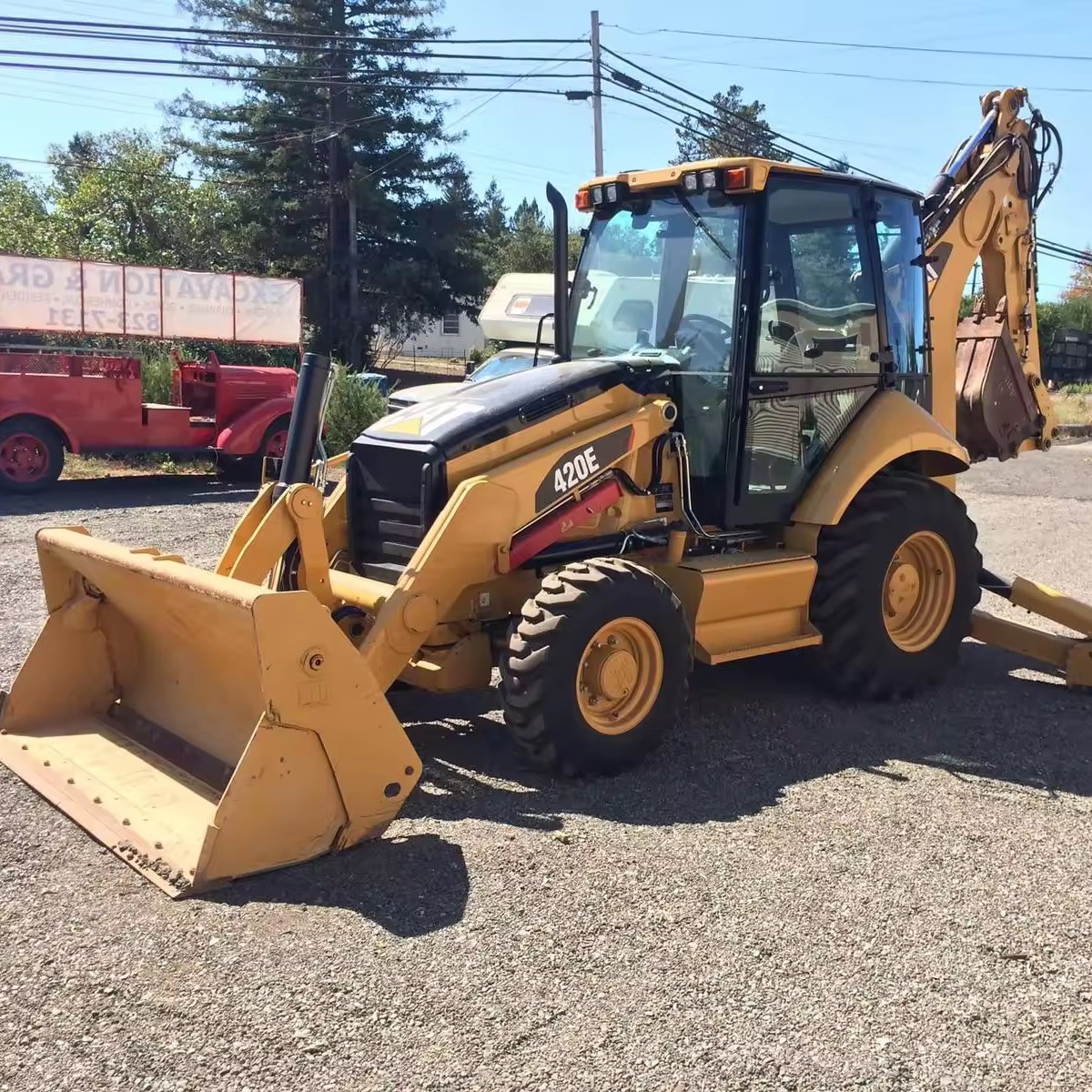 used cat 420e 420f backhoe loader CATERPILLAR used backhoes cat 420e tractor backhoe loader