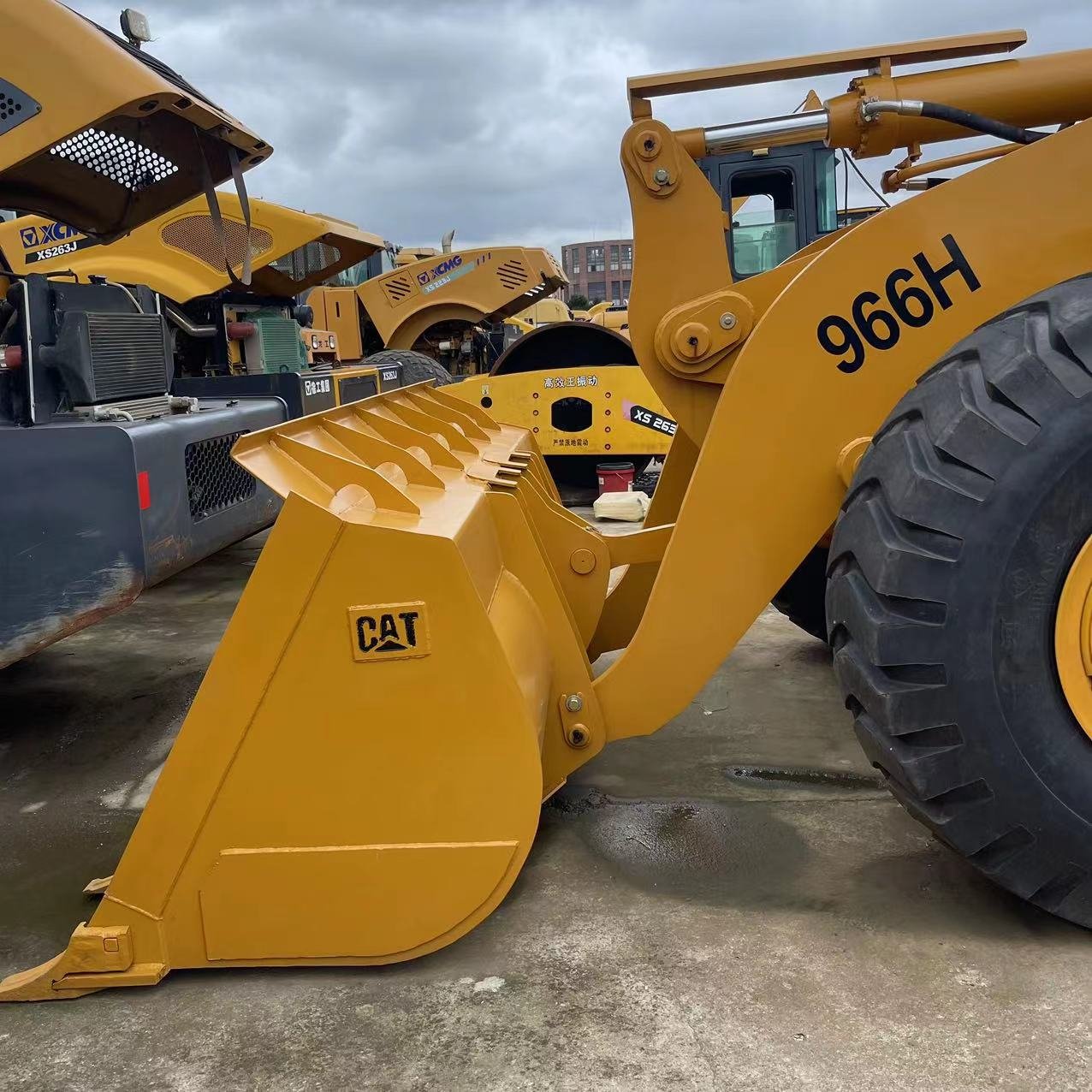 Caterpillar quality CAT966H with original parts CAT 966H used large wheel skid steer loaders second-hand construction machinery