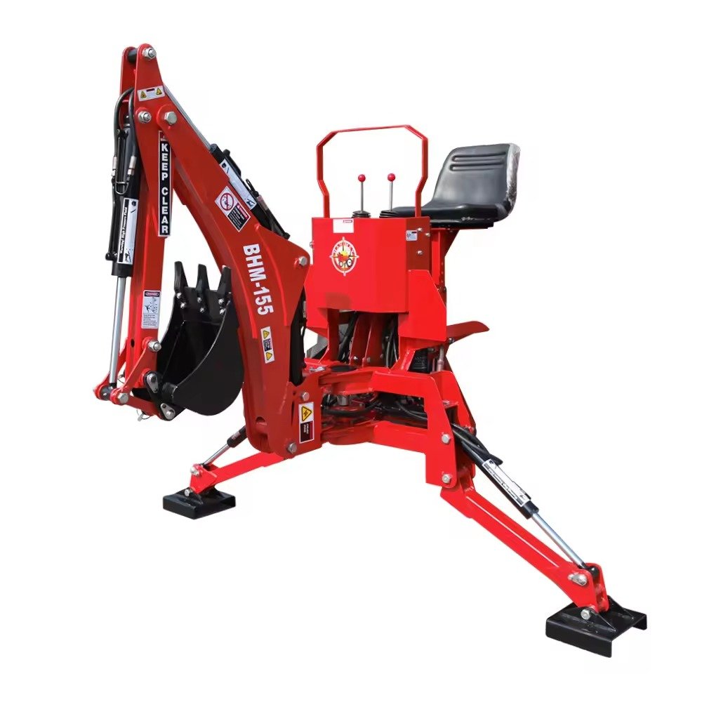 Fast diesel engine multi-function compact mini ATV towable backhoe loader 4x4 tractor backhoe for sale