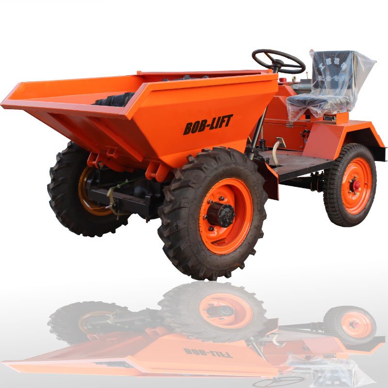 Diesel Mini Dumper Loader Electric 4x4 Left Hand Drive ZS1001 Air Conditioner DF Engine 2200r/min 12.1KW 1500mm Wheel Loader