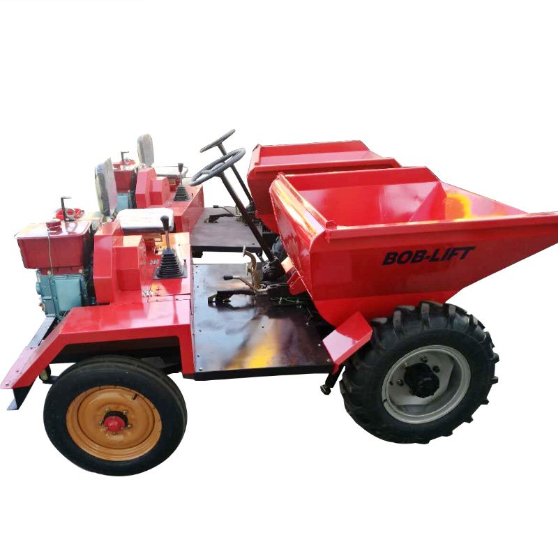 Diesel Mini Dumper Loader Electric 4x4 Left Hand Drive ZS1001 Air Conditioner DF Engine 2200r/min 12.1KW 1500mm Wheel Loader
