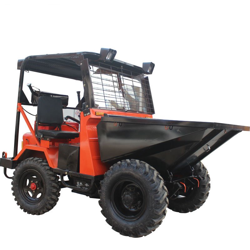 Diesel Mini Dumper Loader Electric 4x4 Left Hand Drive ZS1001 Air Conditioner DF Engine 2200r/min 12.1KW 1500mm Wheel Loader