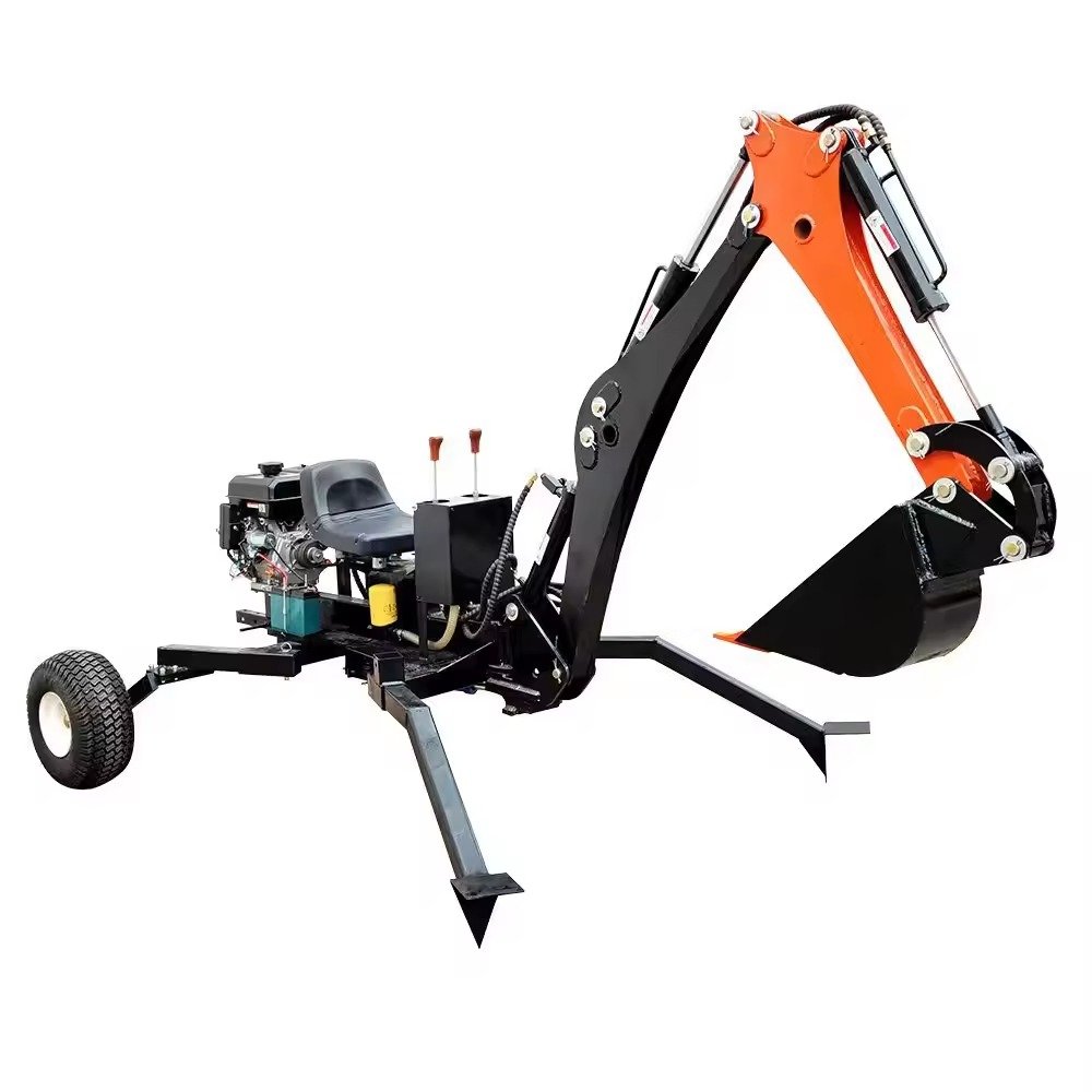 New & Used 13.5hp Small Farm Backhoe Loader Mini Excavator Towable with Core Components-for Construction Industry