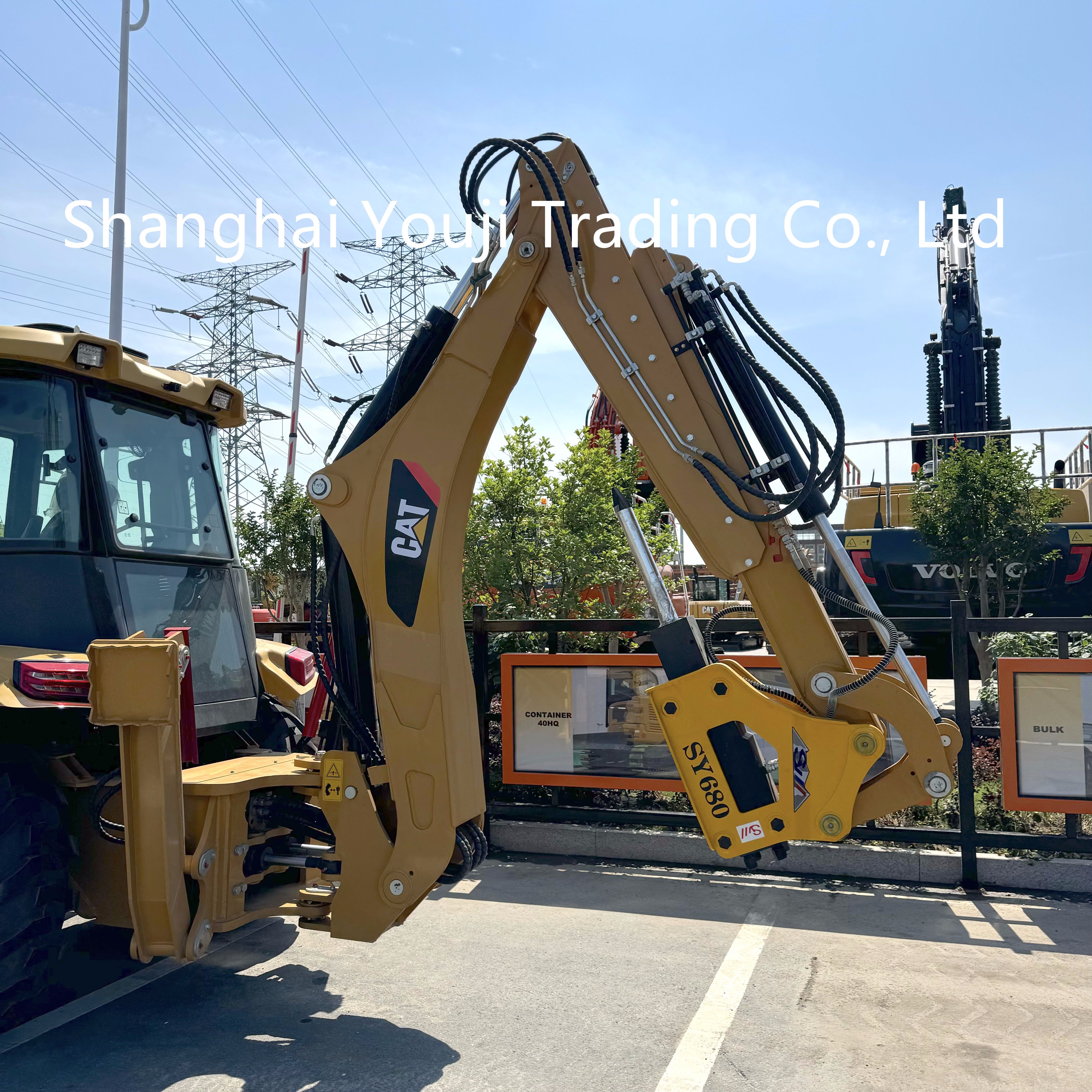 used backhoe loader Japanese cat 420f2 for sale in Shanghai used cat backhoe retro excavator CAT 420F 420F2