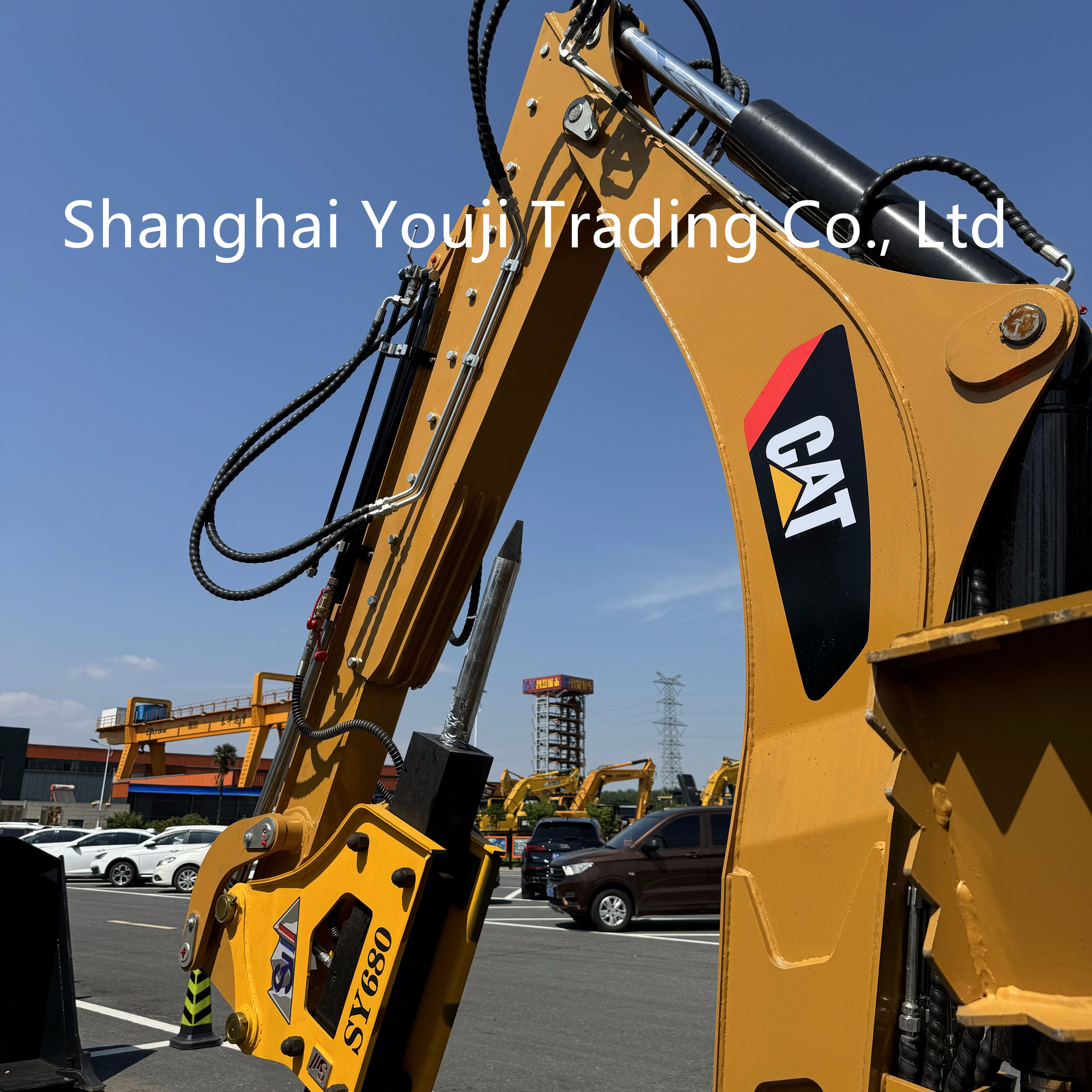 used backhoe loader Japanese cat 420f2 for sale in Shanghai used cat backhoe retro excavator CAT 420F 420F2