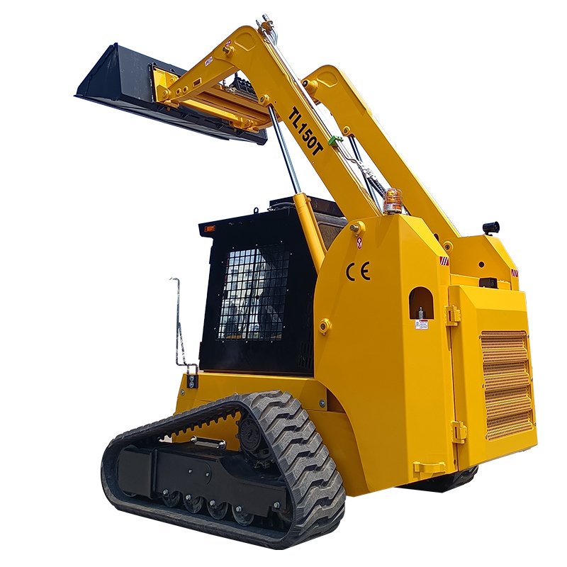 China Titan TL150T Skid Steer Loader with 0.6cbm Bucket Capacity Kubota Engine Track Drive New Used for Restaurant Industries