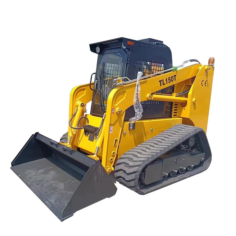 China Titan TL150T Skid Steer Loader with 0.6cbm Bucket Capacity Kubota Engine Track Drive New Used for Restaurant Industries