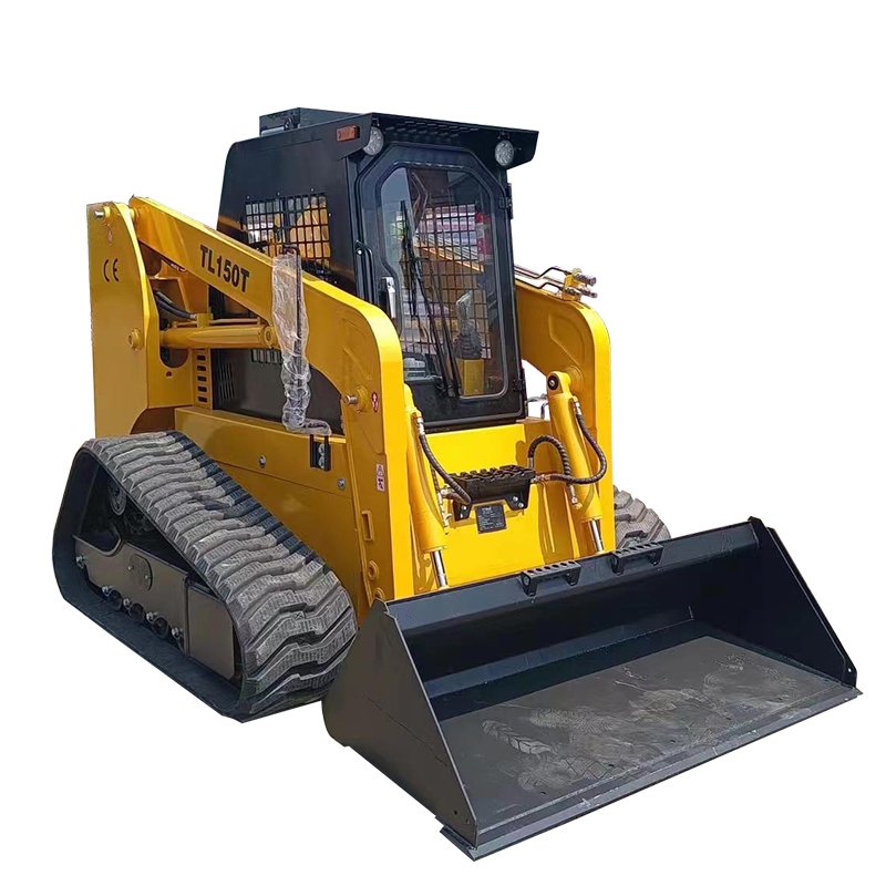 China Titan TL150T Skid Steer Loader with 0.6cbm Bucket Capacity Kubota Engine Track Drive New Used for Restaurant Industries