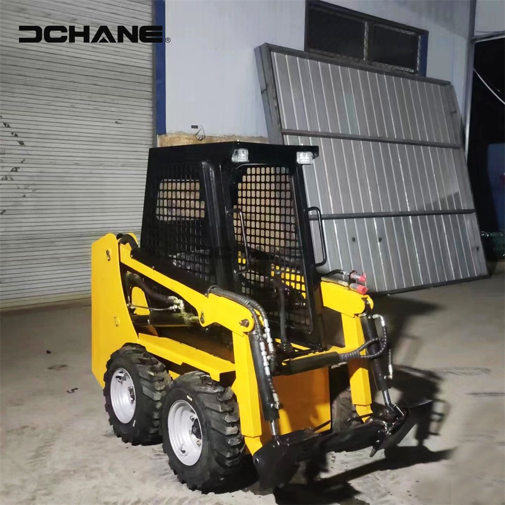 Diesel Skid Steer Mini Loader Digger China Factory Cheap Front Loader Track Drive Engine Core Component Bucket Attachment Used